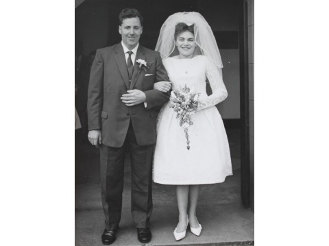 Mrs Moira Cashen nee Buttell and her husband Tommy