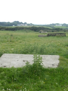 The field next to the current footpath had lots of concrete blocks in it. These were used to support and tether the giant masts that transmitted and received the signals.